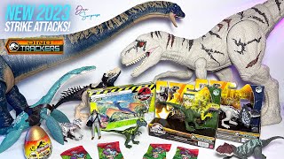 NEW STRIKE ATTACK Atrociraptor & Dilophosaurus! Jurassic World 2023 Dinosaurs Toys