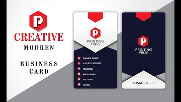 Creative Modern Business Card / CorelDraw Tutorial