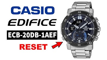 How to reset Casio Edifice ECB-20DB-1AEF 4K