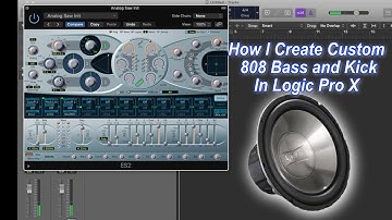 How I Create Custom 808 Bass and Kick in Logic Pro X [No Samples!!!]