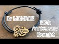 Dr MONROE30周年記念レザーブレスレット:名古屋のシルバーアクセサリーブランド、ドクターモンロー（真鍮製、細身でシンプル）