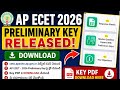 AP ECET 2026 preliminary key link ||AP ECET answer key 2026 ||AP ECET 2026 initial key PDF