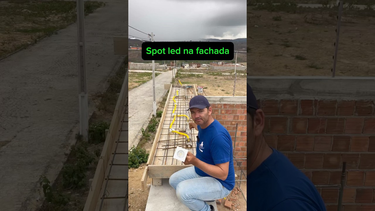 Spot LED como colocar na  fachada ￼#short