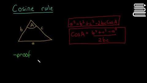 Leaving Cert Maths - Trigonometry 8 - Cosine Rule