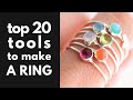 What TOOLS you need to make rings at home! Beginner silversmithing