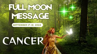 ♋CANCER, A Message for the Full Moon in Pieces on Sept. 18.  LET GO OF BEING RIGHT.  COMPROMISE!🥳