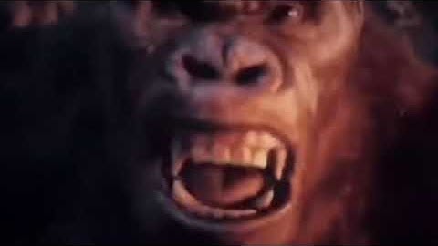 kong punches ape but sprinkled with sound effects