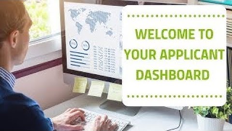 How To Video - Welcome to your Applicant Dashboard on The Good Exchange