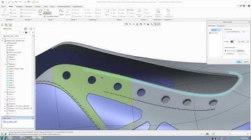 Creo Shoe Tutorial 4 - How to pattern along projected curve
