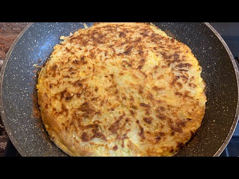 Если есть картофель и  два яйца ,вкусный ,быстрый ужин за 15 минут.