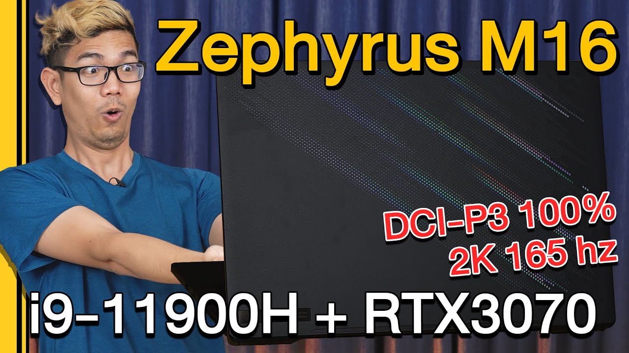 รีวิว ROG Zephyrus M16 ขุมพลัง i9+RTX3070   หนักเพียง 1.9 โลเท่านั้น !!