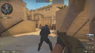 CS:GO Mirage T Side A Site Bots 5 Man Spray Down