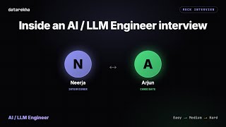 AI / LLM Engineer Mock Interview — Easy to Hard | Full Walkthrough