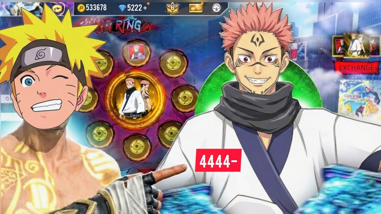 🤩🤩How to get the Sukuna Bundle in Free Fire | Sukuna Ring Event Review.      