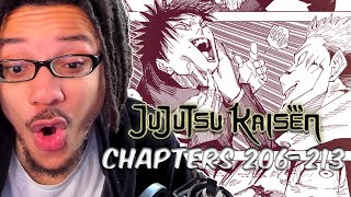 Jujutsu Kaisen Manga Reading: THIS CRUSHED ME!! WHAT DID SUKUNA DO TO MEGUMI?! - Chapters 206-213