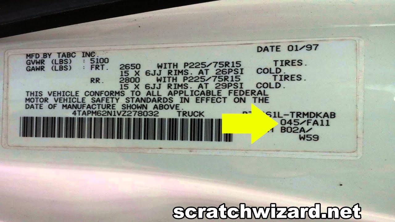 How To Find Your Toyota S Paint Code