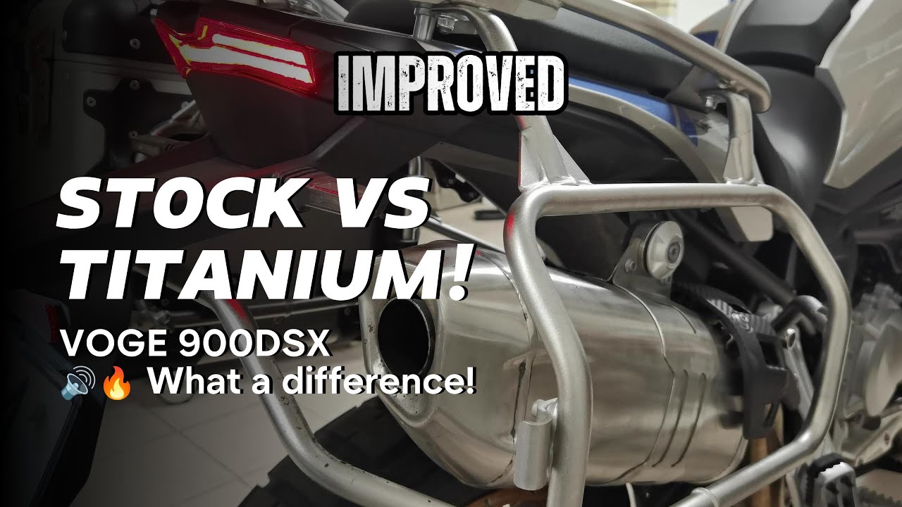 🔥 VOGE SOUND UPGRADE – TITANIUM EXHAUST SWAP! 🔊😱 (Before & After)