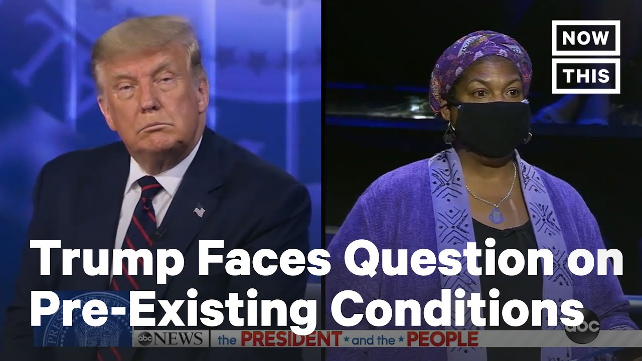 Voter Stops Trump From Interrupting Her Question at ABC Town Hall ...