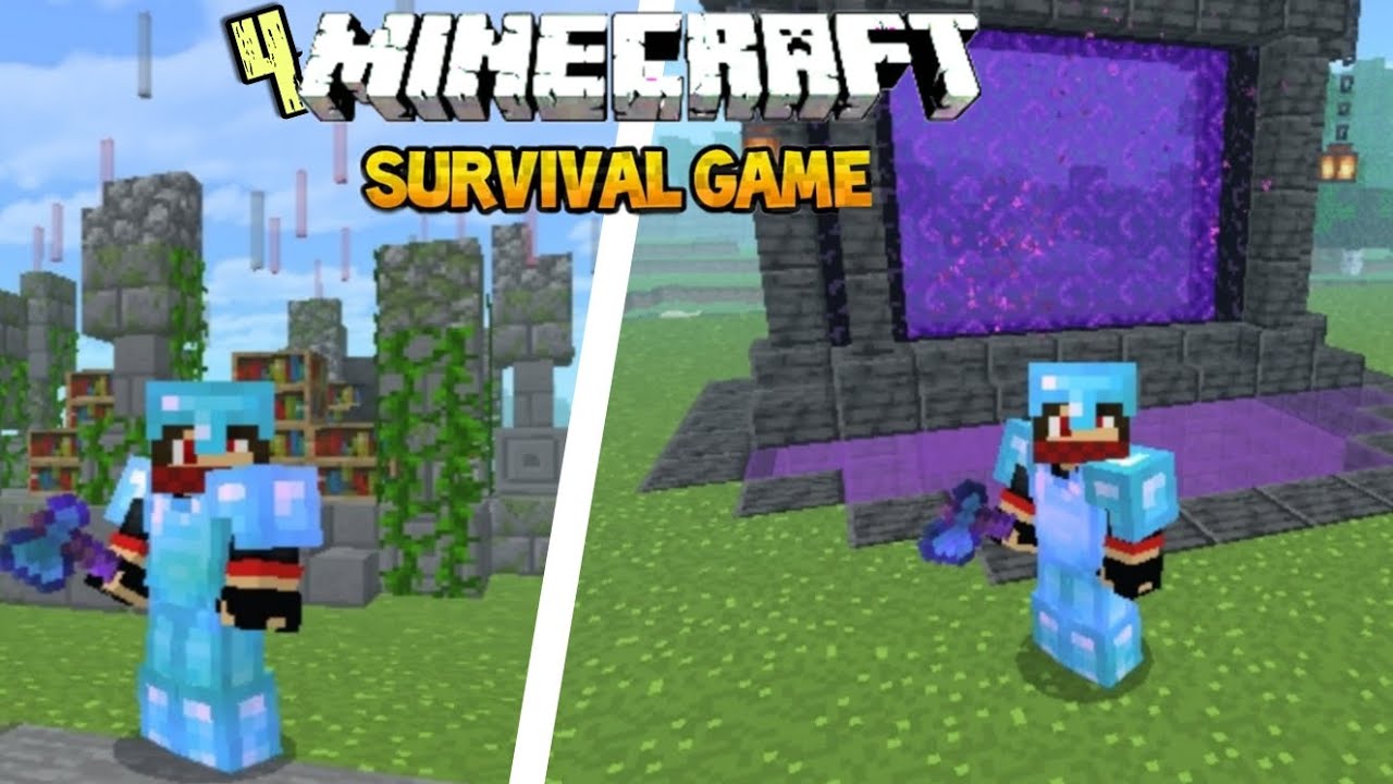 I MADE NETHER PORTAL IN MINECRAFT SURVIVAL SERIES (EP4) - YouTube