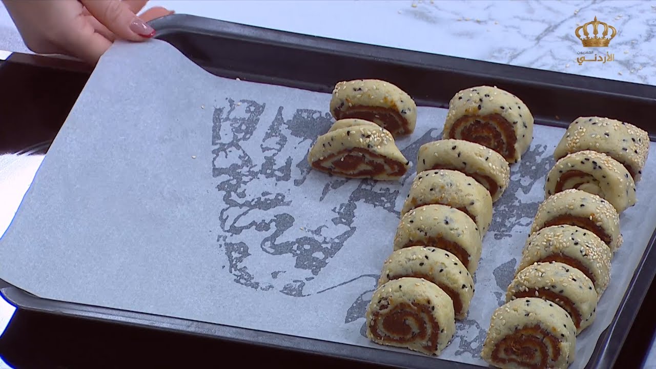 مطبخ رمضان2022  | مقروطة تمر بالقزحة والسمسم