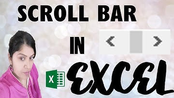 How to create a Scroll Bar in Excel | Adding a Scroll Bar in Excel | Scroll Bar Form Control