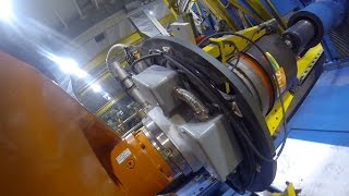 Automated Robot in Locomotive Wheel Shop