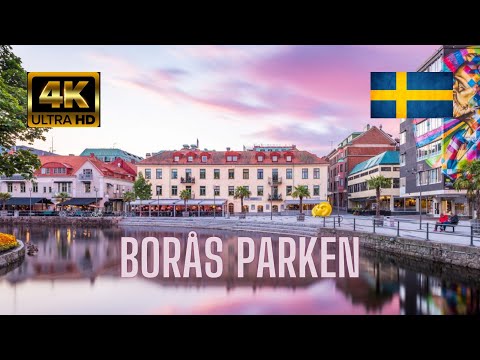 Beautiful Borås Stadsparken 4K ULTRA HD  ||| Pinnuchio Walking to Borås