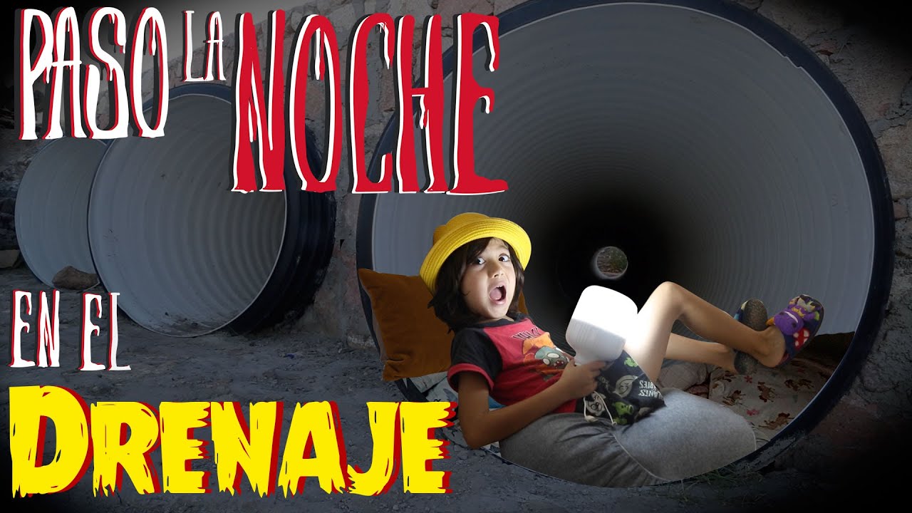 Paso la NOCHE en los TUBOS de DRENAJE Abandonados con mi MAMÁ