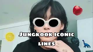 Jungkook iconic lines