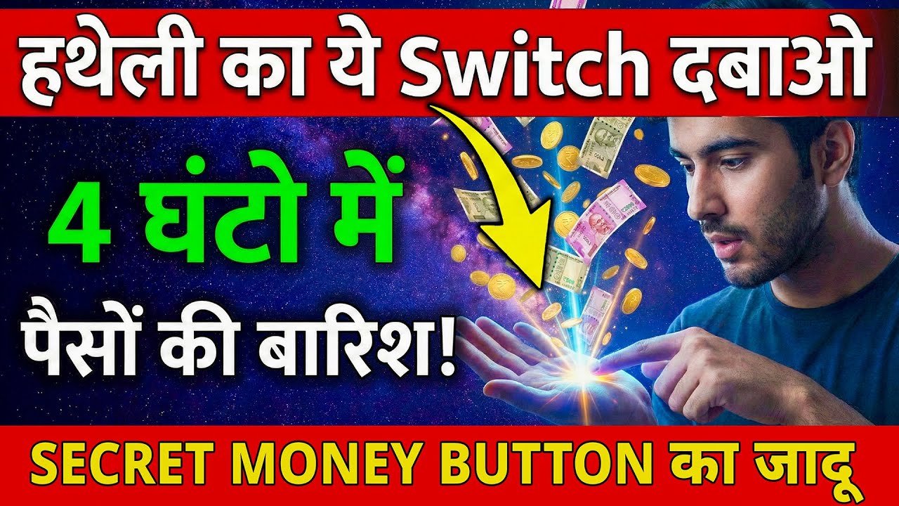 पैसों का 'Switch' आपकी हथेली में छुपा है... दबाते ही 4 घंटों में पैसों की बारिश होने लगेगी |