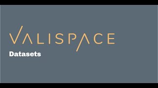 Valispace Drone Tutorial Step 4: Datasets