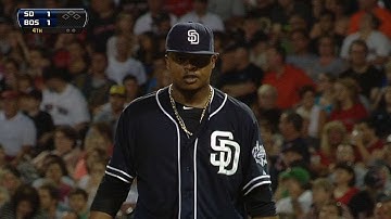 SD@BOS: Volquez tosses six frames of one-run ball