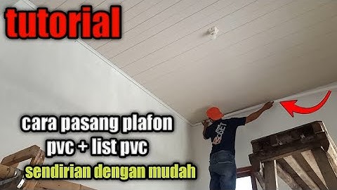 Plafon pvc kamar tidur minimalis