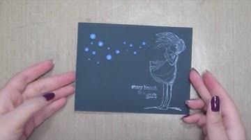 Unity Stamp  Quick Tip - Faux Chalkboard Card