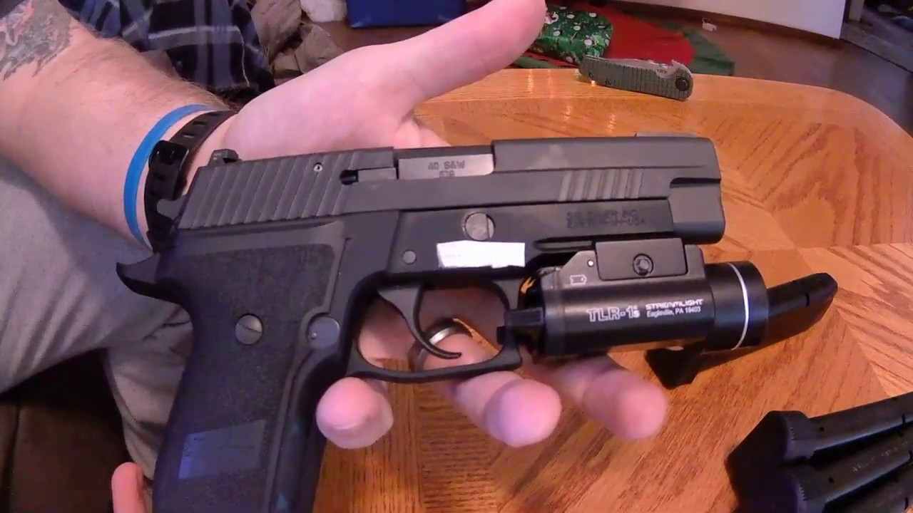 sig sauer p226 40 cal tacops w tlr 1s close look youtube