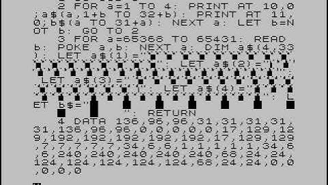 ZX Spectrum - Four layer smooth parallax scrolling from a short BASIC type-in?