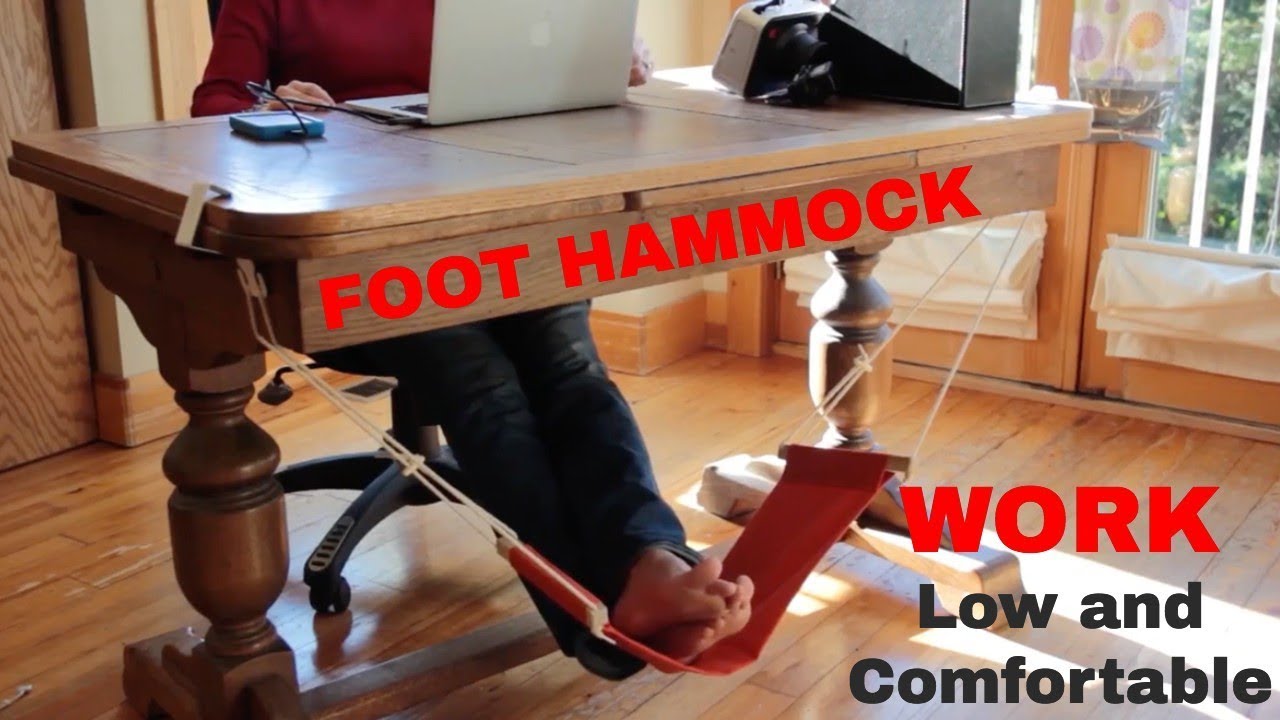 Foot Hammock For Your Office Portable Office Upgrade Foot Desk