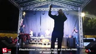 Cassper Nyovest performing Doc Shebeleza at SummerJamPicnic
