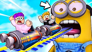 ROBLOX CART RIDE INTO MINIONS!? (We Used ADMIN COMMANDS!?)