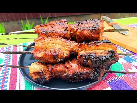 Ukrainian Style Bacon On Skewers Tastier Than Any Shish Kebab