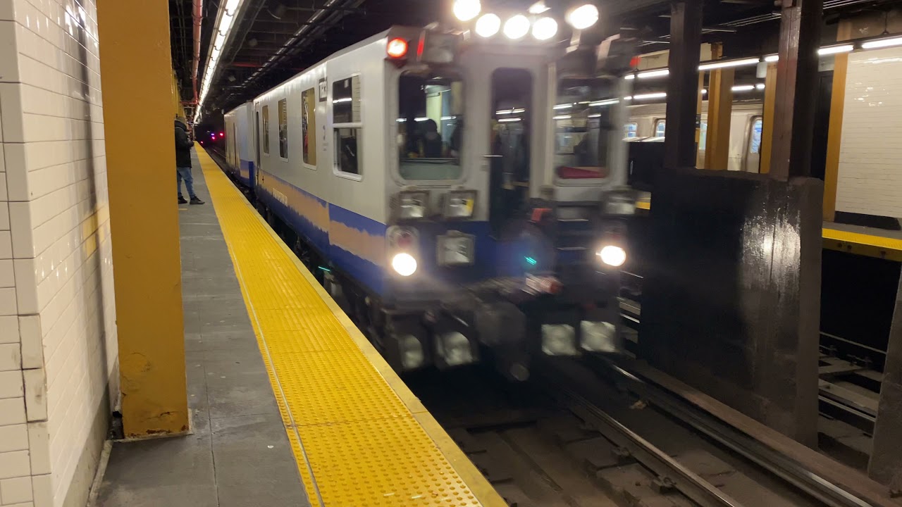 MTA NYC Subway TRACK GEOMETRY CAR TGC3 passing through 59th Street (1/12/22) [4K 30FPS]