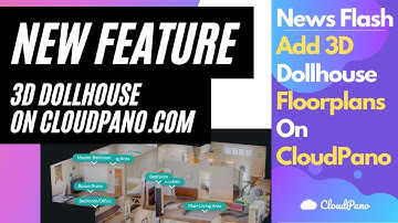 [*New Feature*] How To Customize and Add 3D Dollhouse Floor Plans To CloudPano Virtual Tours