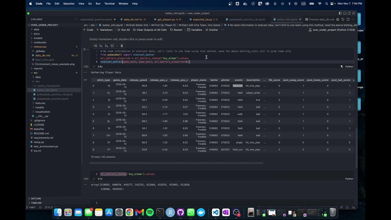 MLB Sports Betting Model with Python Day 3: Let's Begin - YouTube