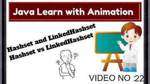 22 final Java Tutorial For Beginners 22-hashset & linkedhashset (hashset vs linkedhashset)Animation