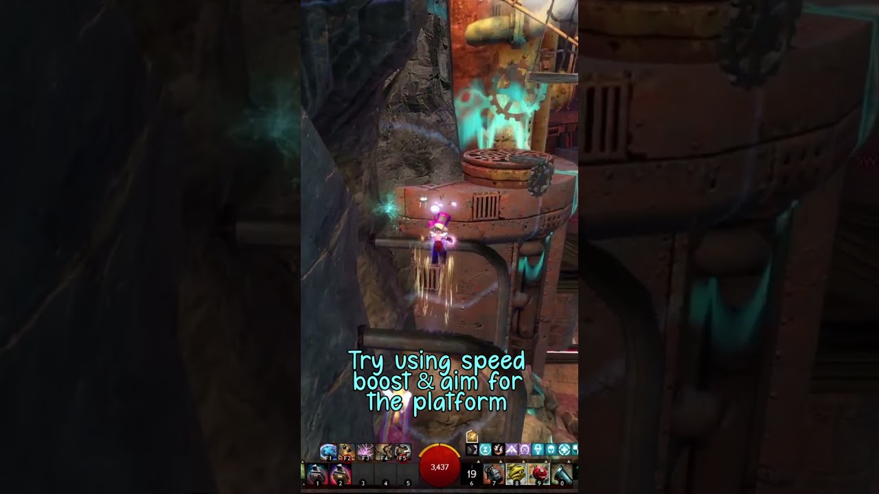 Pipe Jump at Not So Secret Jumping Puzzle 