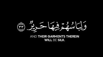 وقالوا الحمد لله الذي أذهب عنا الحزن شاشة سوداء | كرومات قرآن كريم من سورة فاطر | ماهر المعيقلي