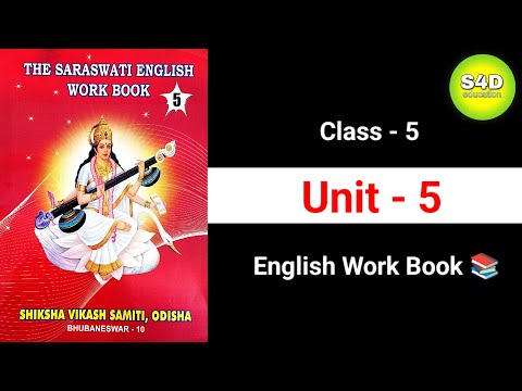 Class 5 English Work Book Unit 5 || Saraswati English work book class 5 Unit 5