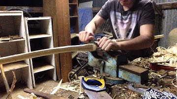 Building Primitive bow part 3 (handle)