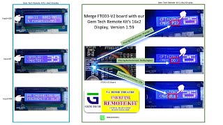 Merge With Our 16X2 Display Inbuilt Usbbtfm Remote Kit - Version 1.59