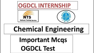 Chemical Engineering Important  MCQs For OGDCL Internship Test screenshot 1